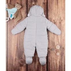 Prenatal Traje de nieve de nailon para niño gris