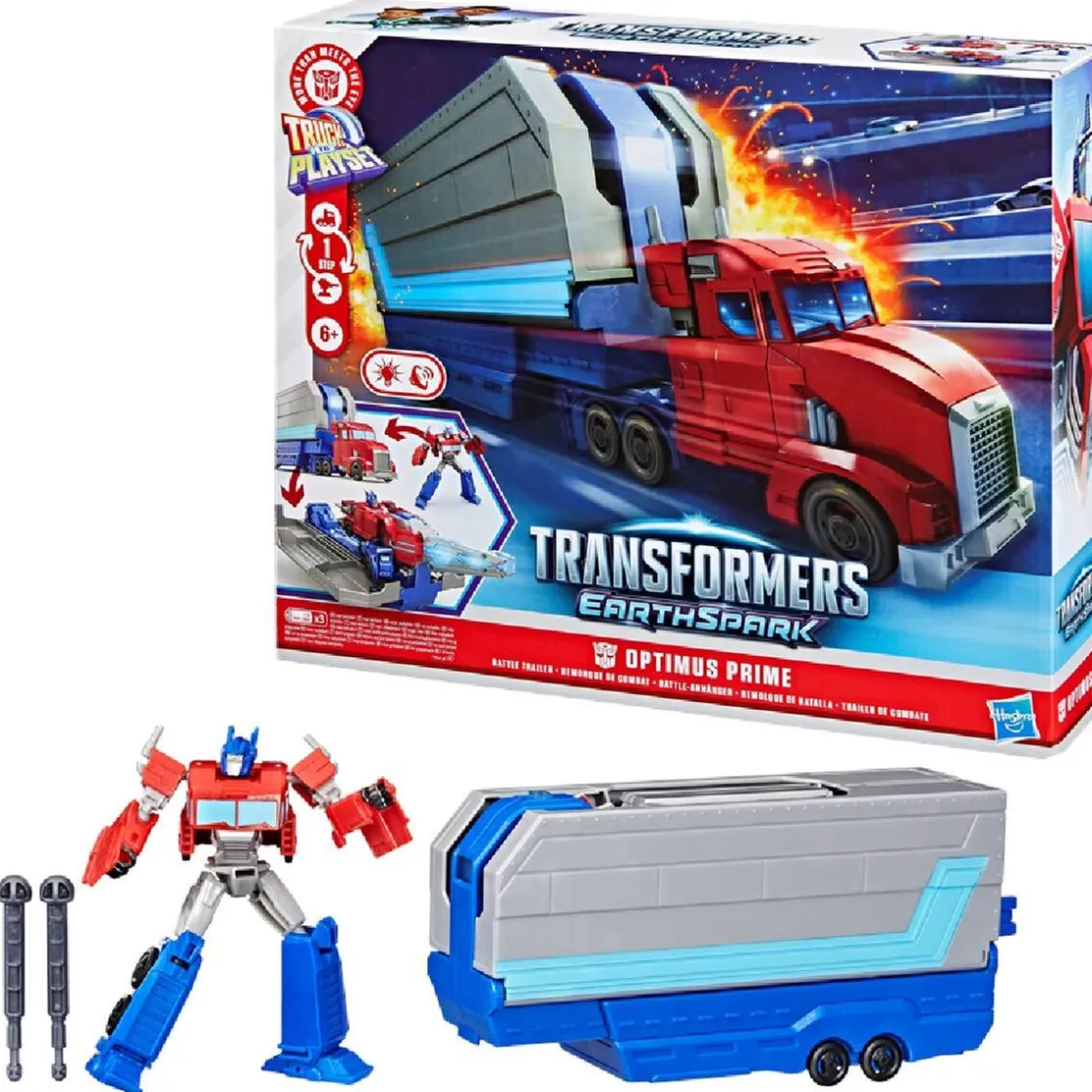 Transformers EarthSpark - Trailer de batalla de Optimus Prime* Figuras De Acción