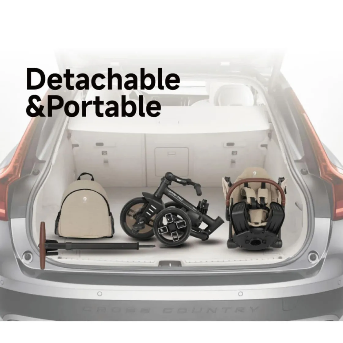 DEVESSPORT Triciclo Comfo Max 6 en 1 – Negro* Motos Y Triciclos