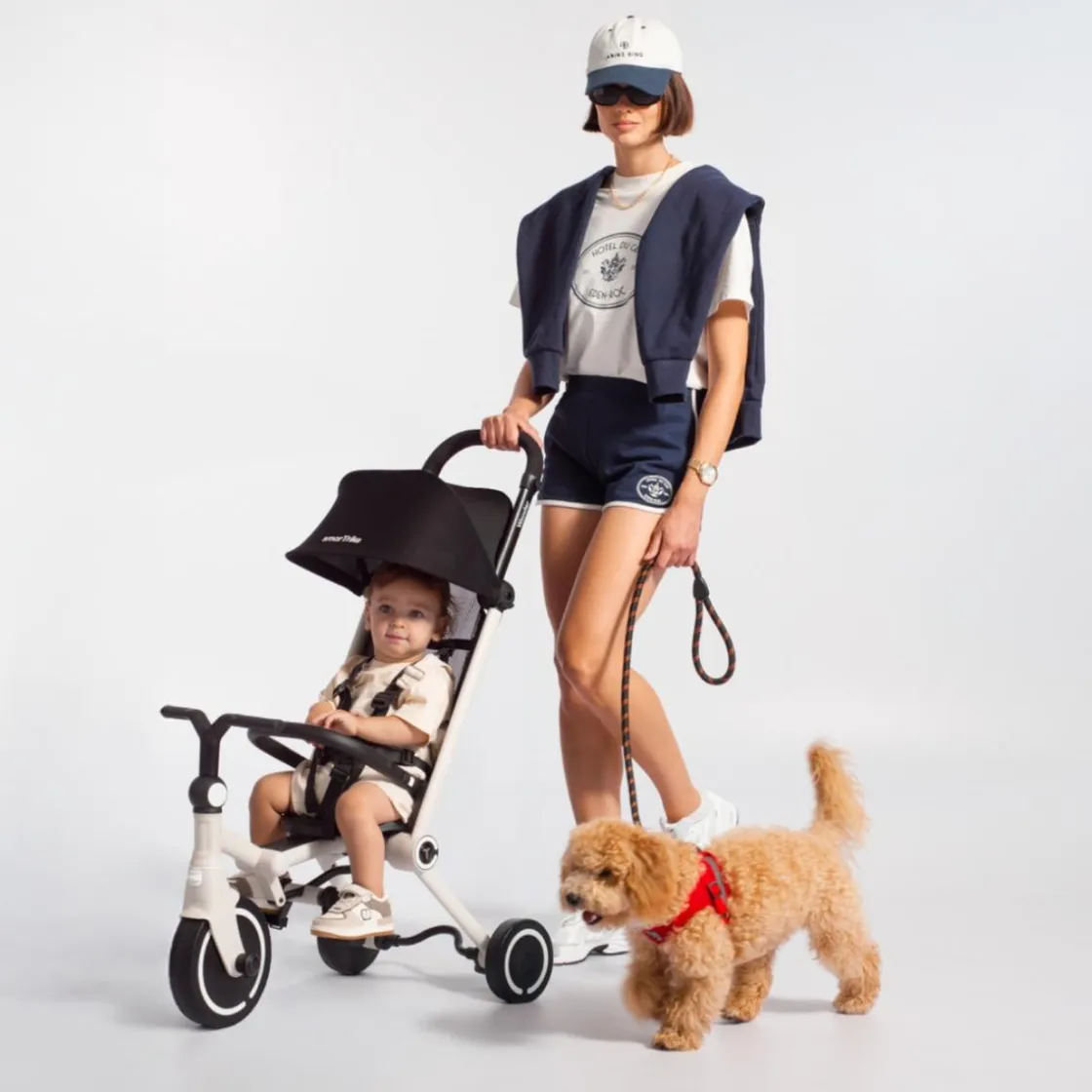 SMARTRIKE Triciclo evolutivo Wonder color hueso