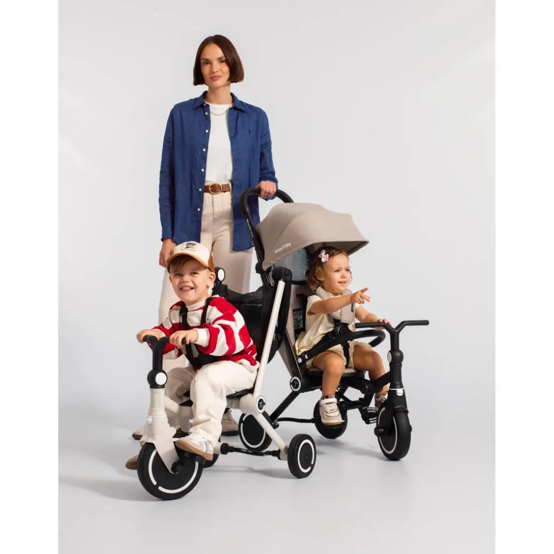 SMARTRIKE Triciclo evolutivo Wonder color hueso