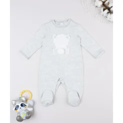 Prenatal Tutina bebé gris con estampado* Ropa Y Accesorios·Peleles|Recién Nacido·Ropa Y Accesorios