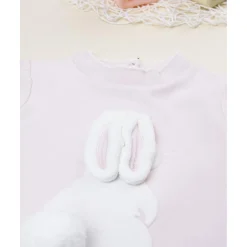 Prenatal Tutina bebé niña rosa con conejito