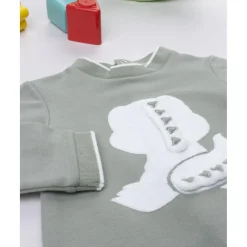 Prenatal Tutina bebé verde dinosaurio