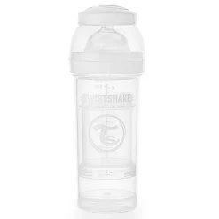 TWISTSHAKE - Biberón Anticólicos 330ml Blanco