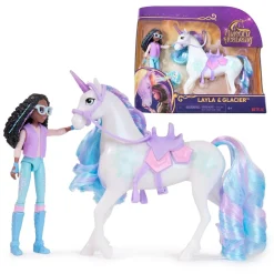 SPIN MASTER Unicorn Academy - Muñeca Layla y Glacier