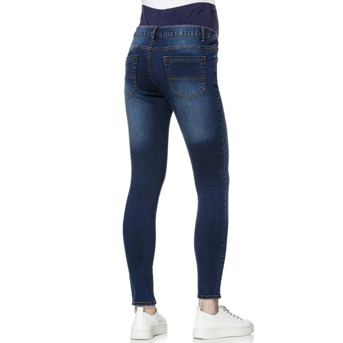 Prenatal Vaqueros premamá en denim elástico con banda alta en la cintura