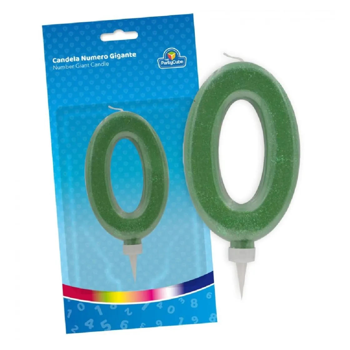 TOYS "R" US Vela 0 Gigante verde* Artículos De Fiesta Y Regalos