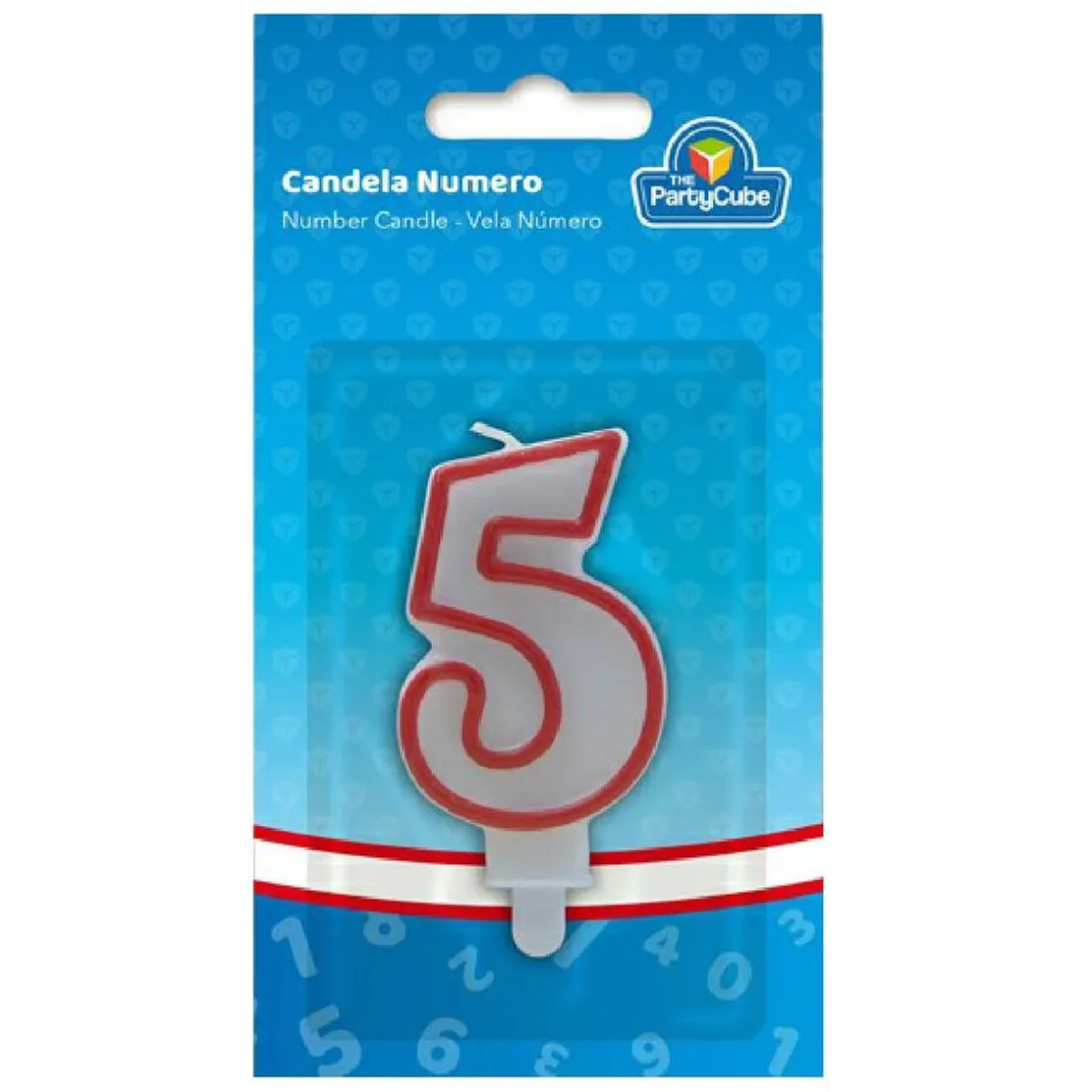 TOYS "R" US Vela borde rojo 5* Artículos De Fiesta Y Regalos