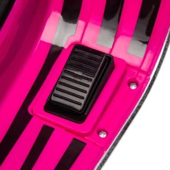 AIYAPLAY Vespa 6V con música, radio FM y ruedines Rosa