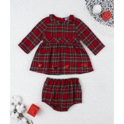 Prenatal Vestido niña tartán rojo con culotte a juego* Recién Nacido·Ropa Y Accesorios|Ropa Y Accesorios·Vestidos