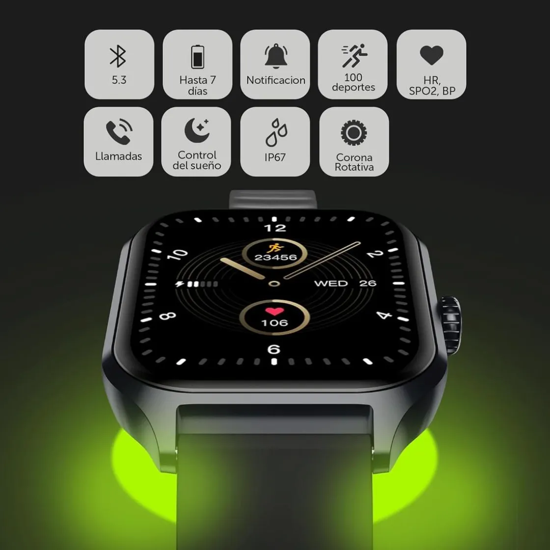 TOY PARTNER Vieta Pro - Reloj inteligente Go 2 Rosa* Electrónicos