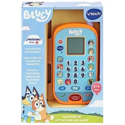 VTECH - Bluey - Teléfono de actividades educativo con aprendizaje de números, cálculo y lógica ㅤ* Coleccionables Y Mini Mundos