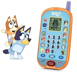 VTECH - Bluey - Teléfono de actividades educativo con aprendizaje de números, cálculo y lógica ㅤ* Coleccionables Y Mini Mundos