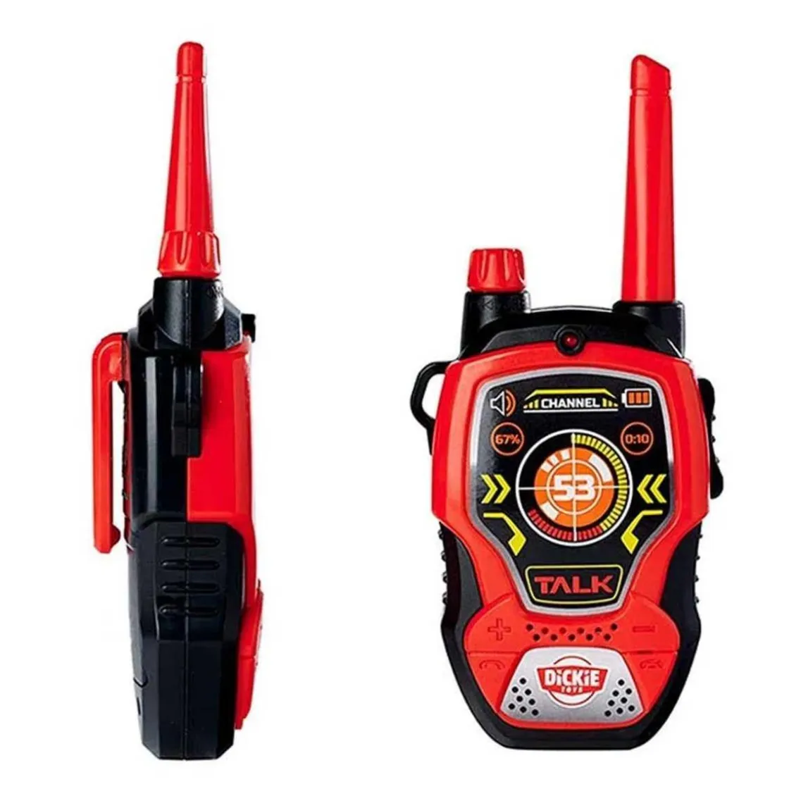 DICKIE TOYS Walkie talkies infantiles de juguete con alcance de 100 metros ㅤ