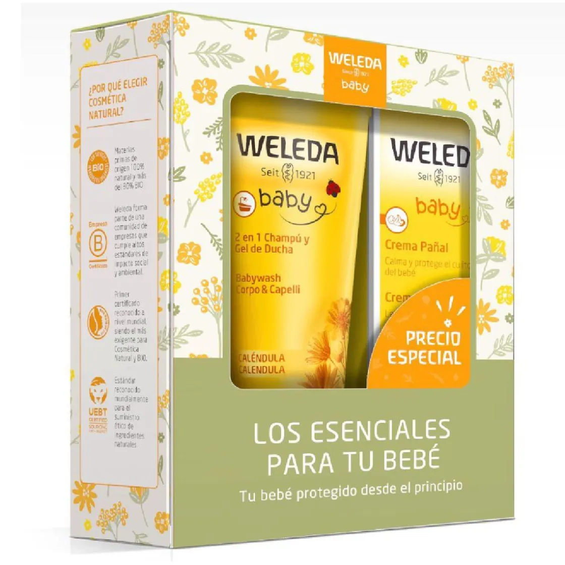 WELEDA - Set Esenciales Bebé* Cosméticos Bebé·Cremas, Aceites Y Barras De Labios