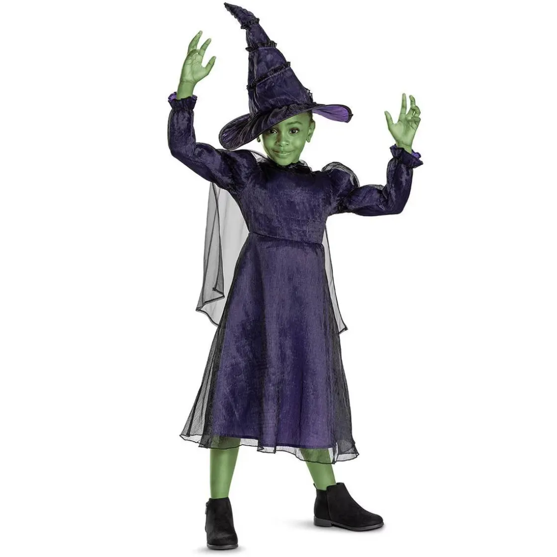 UNIVERSAL MUSIC PORTUGAL S.A. Wicked - Disfraz infantil Elphaba 7-8 años* Disfraces|Halloween