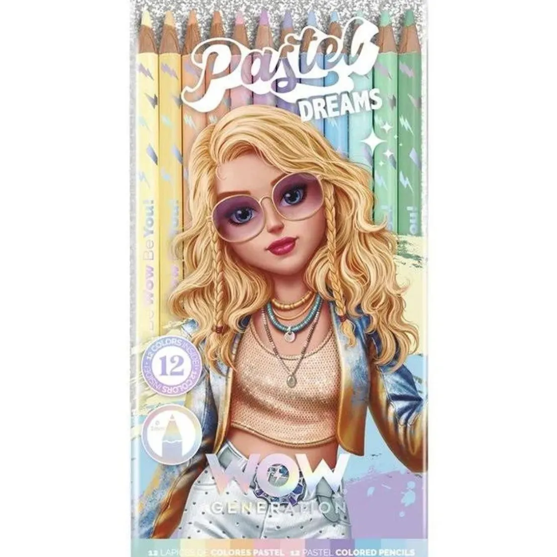 KIDS EUROSWAN S.L. Wow Generation - Set de 12 lápices de colores (Varios Modelos)