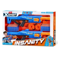 X-SHOT - Insanity combo 2 lanzadores Berzerko* Nerf Y Blasters