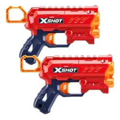 X-SHOT - Pack 2 Micro lanzadores + 16 dardos* Nerf Y Blasters