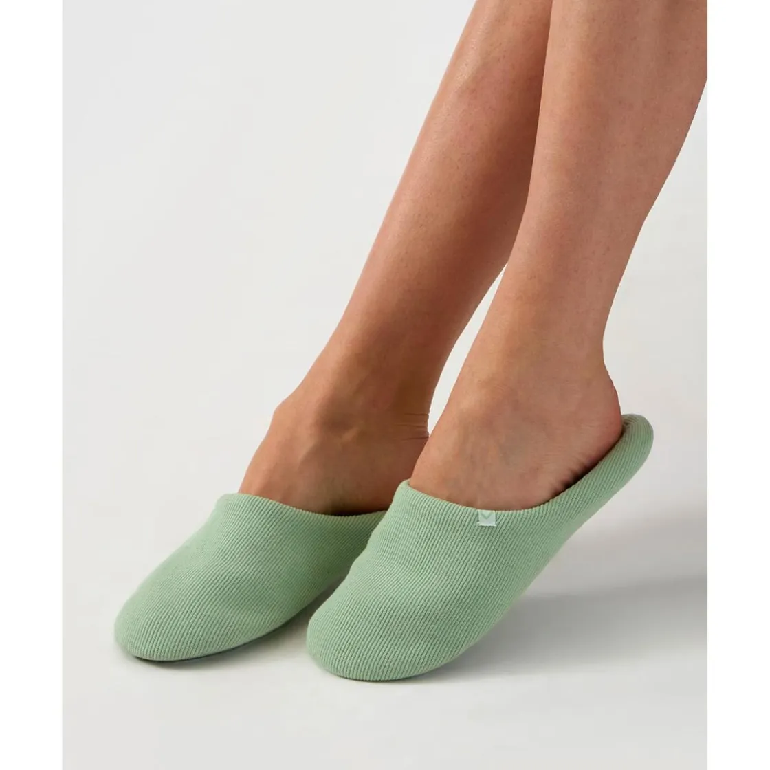 Prenatal Zapatillas verdes de canalé con pequeño corazón* Premamá·Íntimo Y Noche