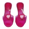RUBIE'S Zapatos princesa corazón rosa 4-6 años