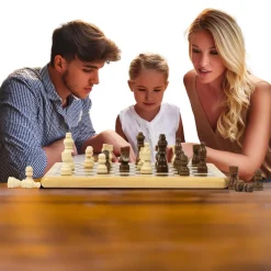 ZIG ZAG - Juego de Damas y Ajedrez en madera